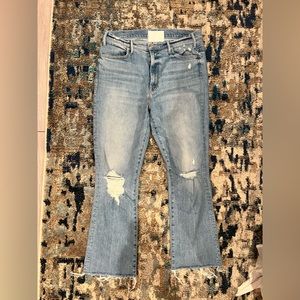 MOTHER Hustler ankle fray size 31